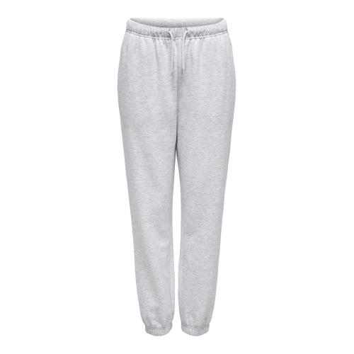 Pantalon de survêtement gris clair en coton Kai Only Mode femme