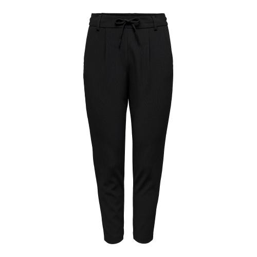 Only - Pantalon en maille taille moyenne noir - Only
