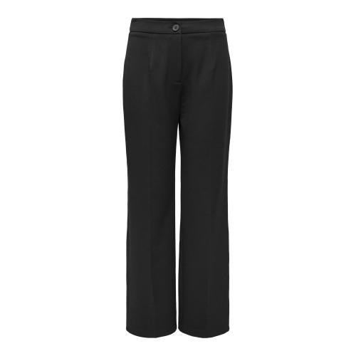 Only - Pantalon taille haute noir - Only