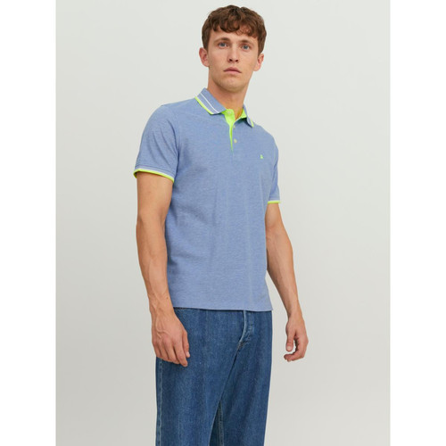 Jack & Jones - Polo Slim Fit Polo Manches courtes Bleu Marine en coton Milo - T-shirt / Polo homme