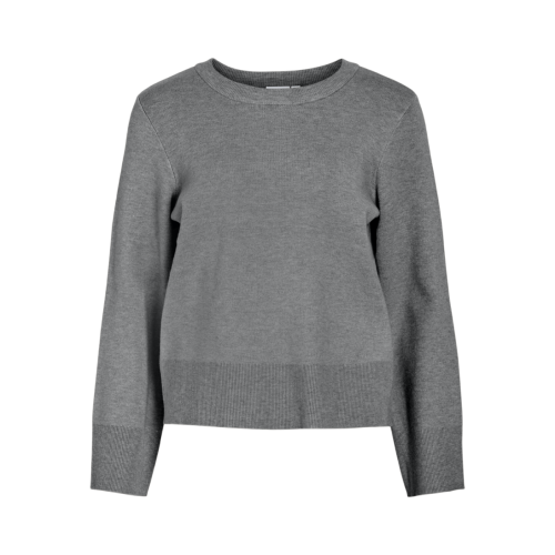 Vila - Pull col rond gris Ana - Pull femme