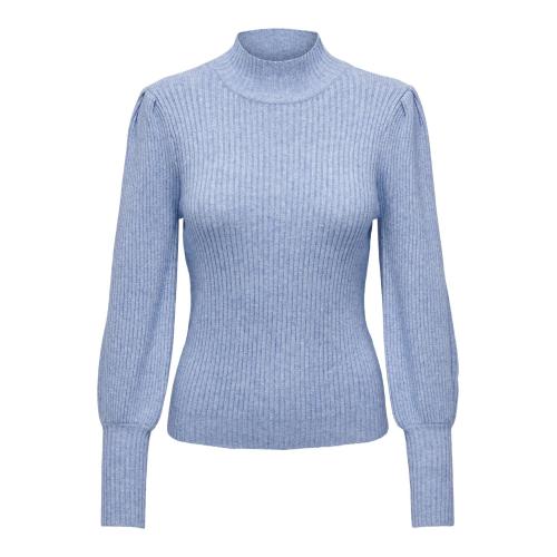 Only - Pull en maille col haut col haut bleu - Only