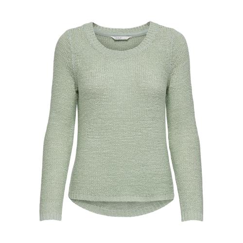 Only - Pull en maille col rond col rond vert clair - Pull femme