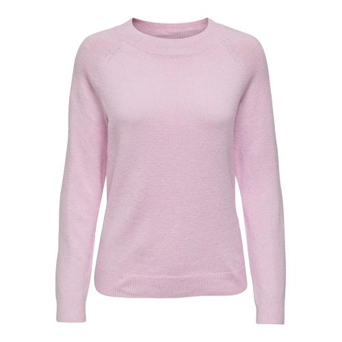Pull en maille col rond col rond violet Amy Only Mode femme