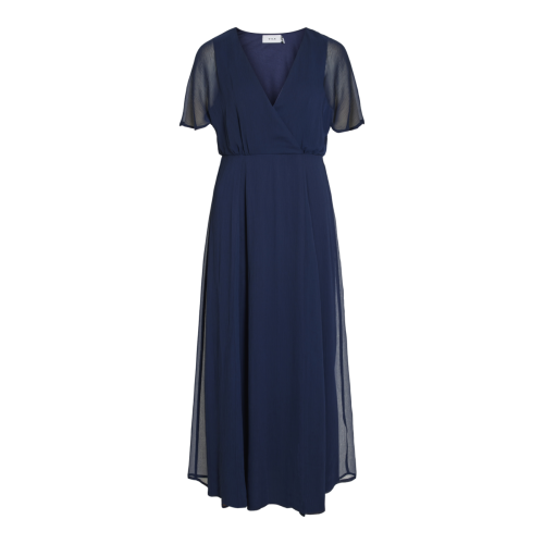 Vila - Robe longue bleu foncé - Robe longue femme