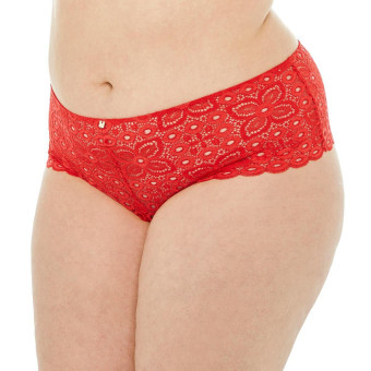 Shorty tanga coquelicot Intrépide-rouge
