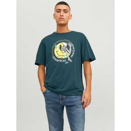 Jack & Jones - Tee-shirt col ras du cou turquoise - T-shirt / Polo homme