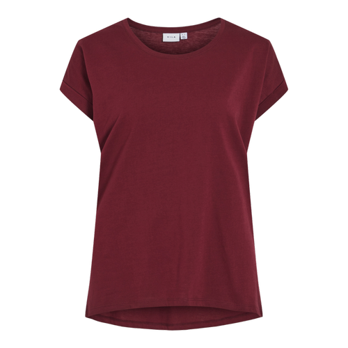 Vila - T-shirt col rond manches courtes violet Nora - Nouveautés