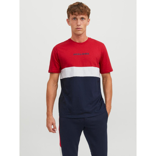 Jack & Jones - Tee-shirt manches courtes rouge foncé - T-shirt / Polo homme