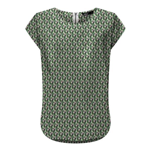 Top col rond manches courtes vert Rae Only Mode femme
