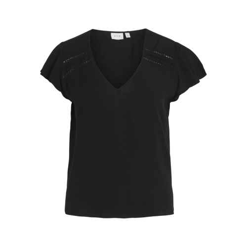 Vila - Top manches courtes noir - Nouveautés blouses femme