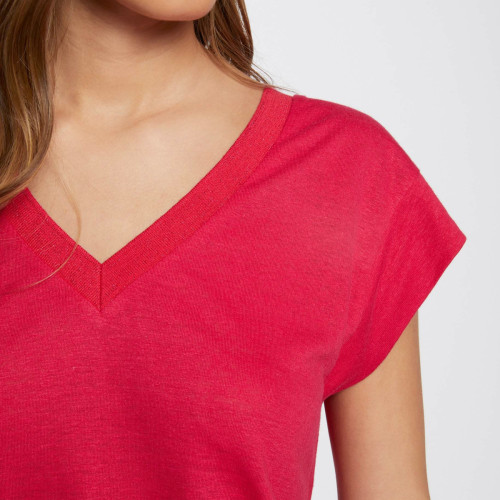 Morgan - T-shirt - T shirt rouge femme