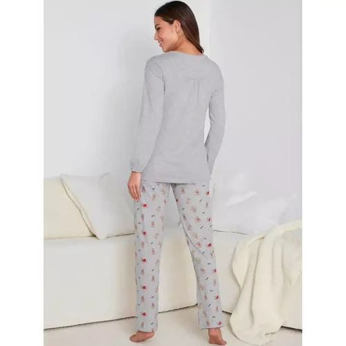 Venca - Pyjama 2 pièces T-shirt + pantalon imprimé chien - Lingerie de nuit