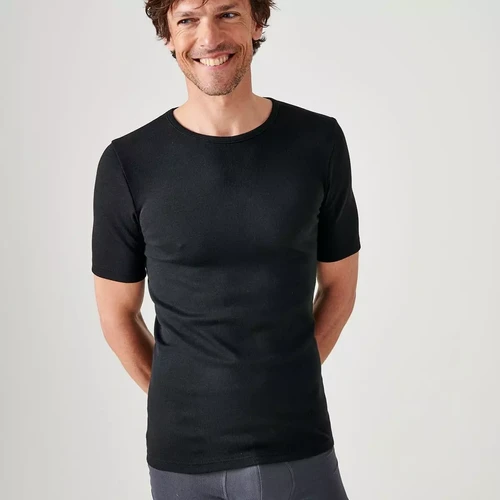 Damart - Tee-shirt manches courtes en mailles noir - Sous-vêtement homme & pyjama