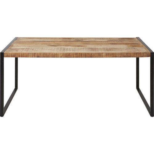3S. x Home - Table de repas en bois mango et pieds en metal noir  - Table Salle A Manger Design
