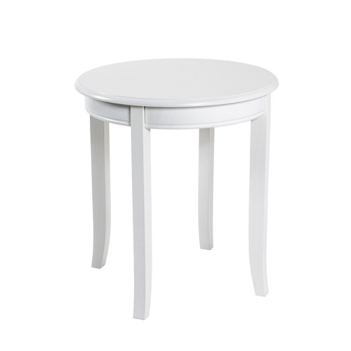 3S. x Home - Table d'appoint ronde Blanche - Nouveautés Meuble Et Déco Design