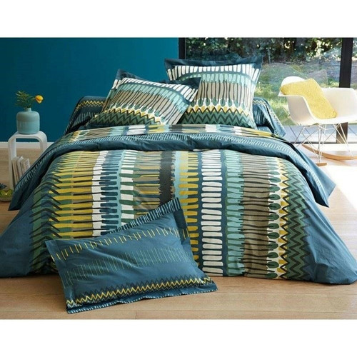 Becquet - Taie d'oreiller ou traversin motif ethnique coton Becquet - Autres - Linge de lit matiere naturelle