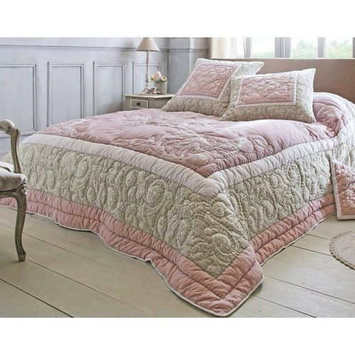 Becquet - Housse d'oreiller et de coussin motif arabesques Becquet - Rose - Coussins Et Housses Design