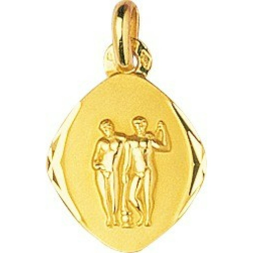 Médaille gémeaux or 750/1000 jaune (18K)