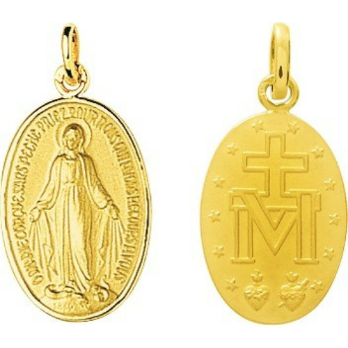 Stella Bijoux - Médaille vierge miraculeuse or 750/1000 jaune (18K) - Stella Bijoux