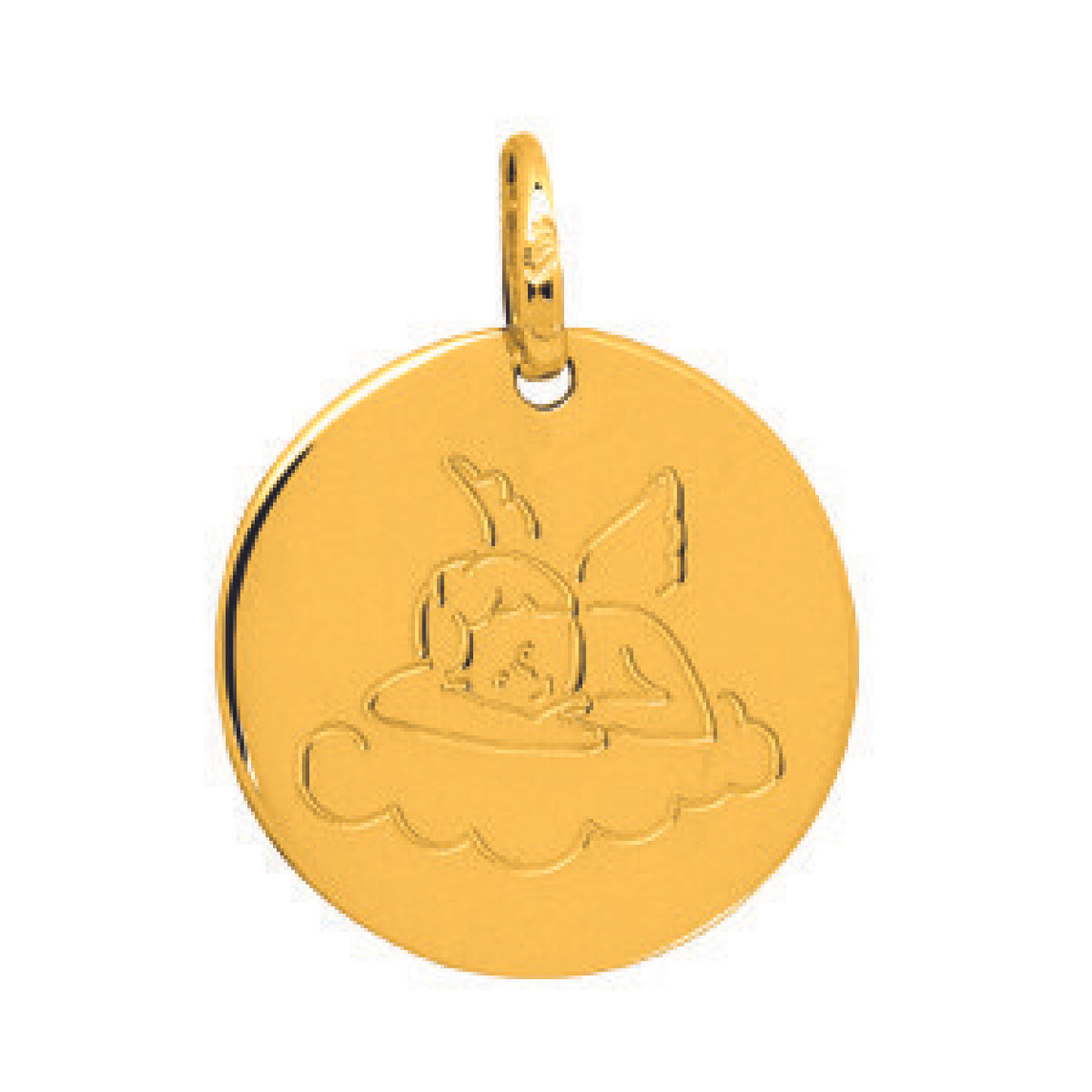 Médaille ange Or 750/1000 (18K)  jaune Doré Stella LES ESSENTIELS ENFANTS