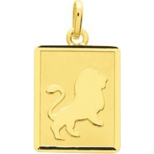 Stella Bijoux - Médaille zodiaque lion or 750/1000 jaune  (18K) - Bijoux enfant
