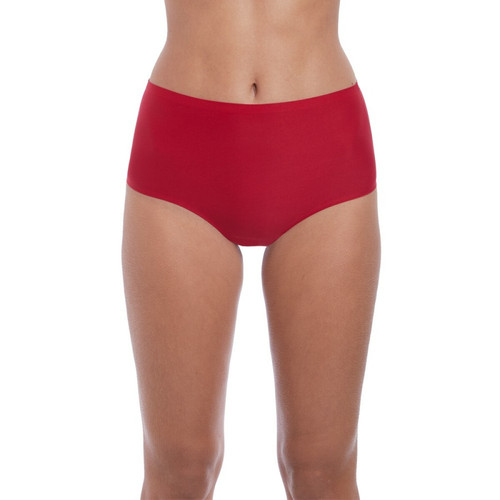 Fantasie - Culotte taille haute invisible stretch rouge - Culottes, slips