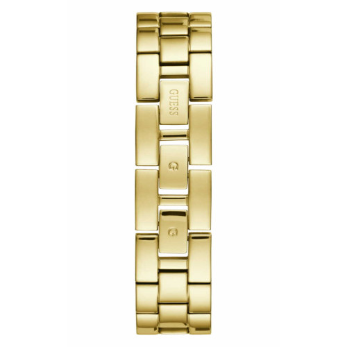 Montre Guess W1288L2 - AURORA Boîtier acier doré brillant cadran doré avec cristaux bracelet acier doré brillant pailleté G-Link  Femme Guess