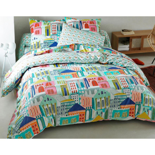 Becquet - Taie d'oreiller ou de traversin KLIMA - Linge de lit multicolore