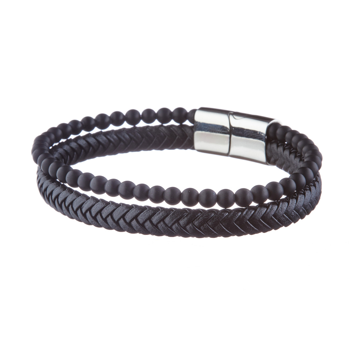 bracelet homme geographical norway  315037 - noir mat