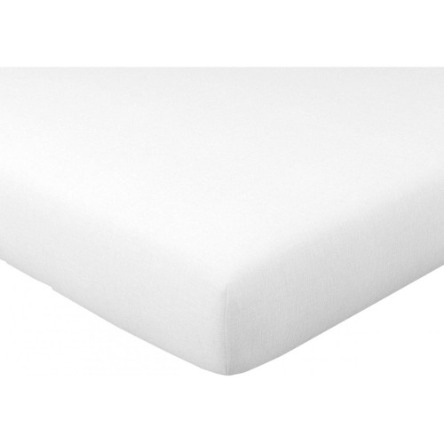 Becquet - Drap-housse en coton bio blanc FRANCOIS - Linge de lit fabrique en france