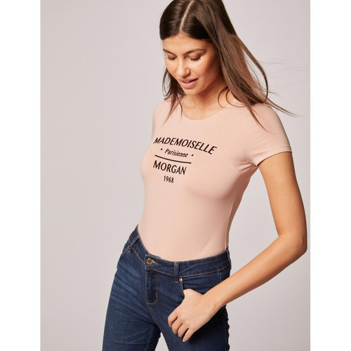 Morgan - T-shirt manches courtes à inscription - T-shirt femme