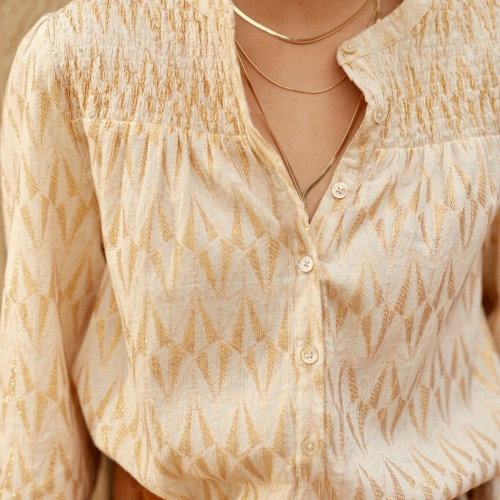 La Petite Etoile - Blouse BAUDE dore - Nouveautés blouses femme