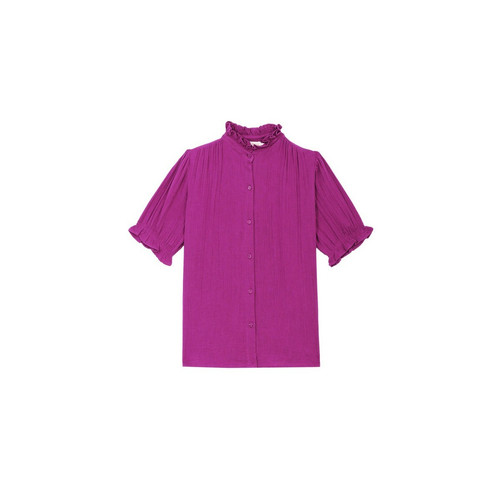 Top THELIA mauve en coton violet La Petite Etoile Mode femme