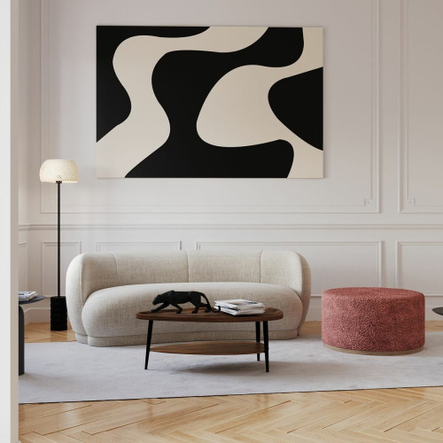 POTIRON PARIS - Canapé design tissu beige Bianca - Collection Authentique Meubles et Déco