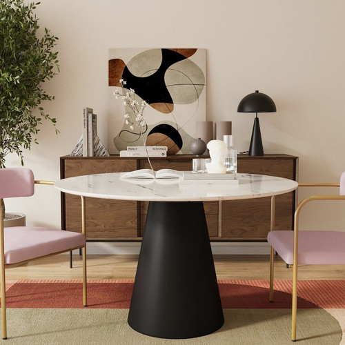 POTIRON PARIS - Chaise de salle à manger tapissée Rose clair - Promo La Salle A Manger Design