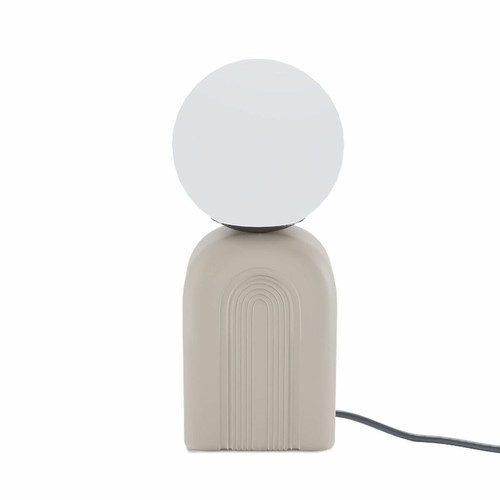 POTIRON PARIS - Lampe de table en céramique crème  - Lampe Design à poser
