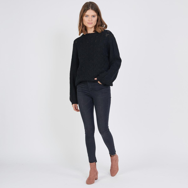 Pull maille pointelle Beth en viscose Pull