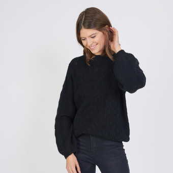 Pull maille pointelle