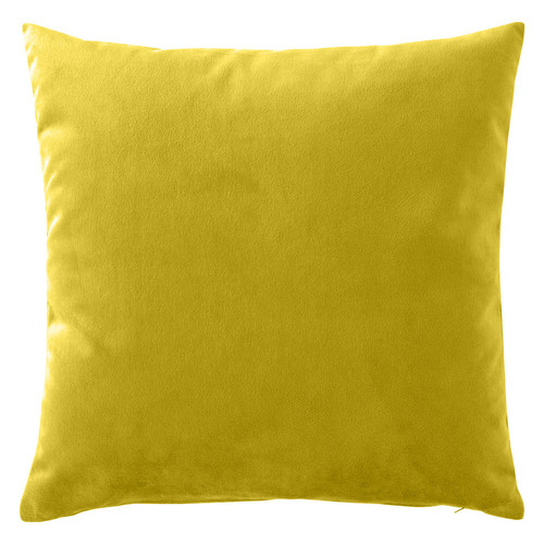 3S. x Collection (Nos Imprimés) - Housse de coussin lin lavé - jaune - Promos Déco textile