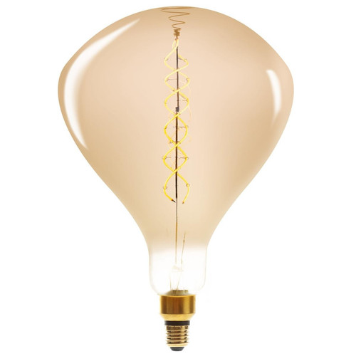 3S. x Home - Ampoule LED "Goutte" ambrée, filament torsadé E27 - 4W - Ampoules