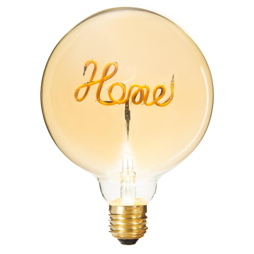 3S. x Home - Ampoule LED mot "Home" ambrée E27 - Ampoules