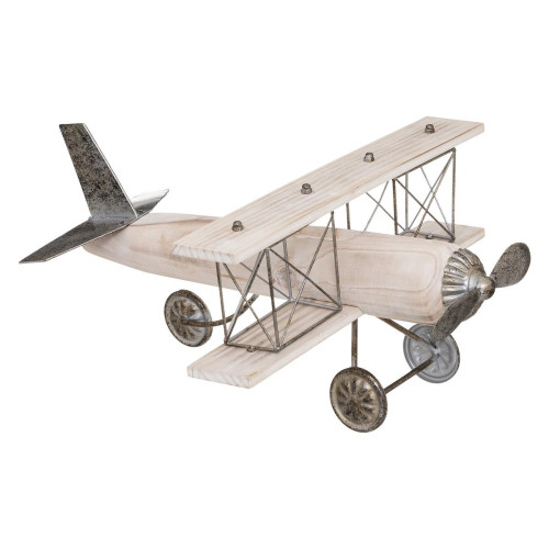 3S. x Home - Avion Métal/Bois Marron 45X36,5X22,5 - Jeux, jouets
