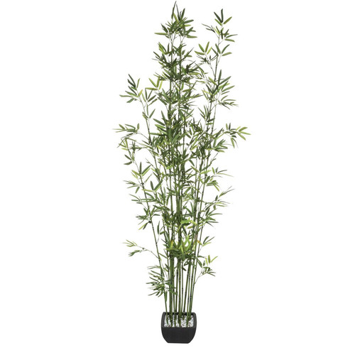 3S. x Home - Bambou Pot En Céramique H 180 - Plante artificielle