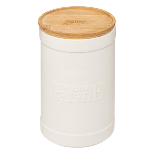 Boîte à farine en céramique "Naturéo" - blanc Blanc 3S. x Home Meuble & Déco
