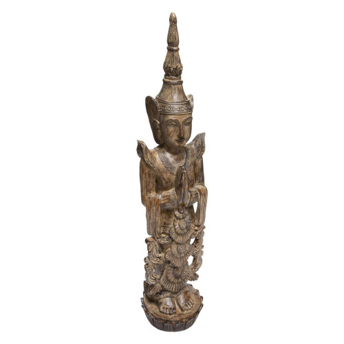 3S. x Home - Bouddha Debout Resine H 98 - Collection ethnique meuble deco