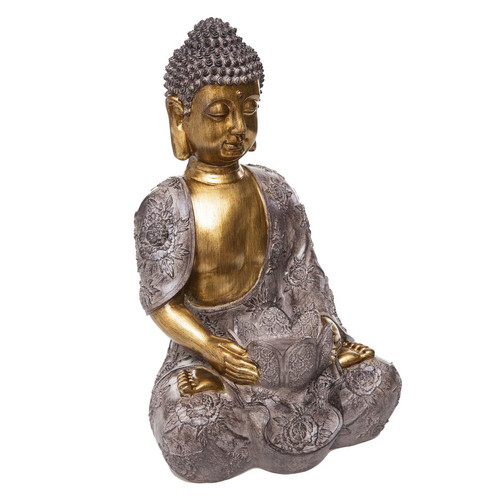 3S. x Home - Bouddha en résine et photophore H37cm - Statue Et Figurine Design