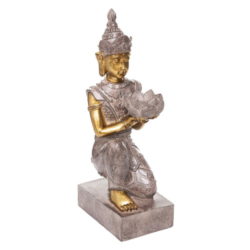 3S. x Home - Bouddha en resine et photophore H45cm - Statue Et Figurine Design
