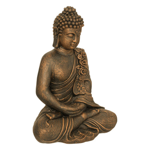 3S. x Home - Bouddha Jayla H55 Bronze - Statue Et Figurine Design