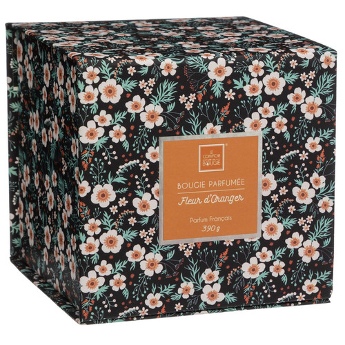 3S. x Home - Bougie parfumée "Loys" fleur d'oranger 390 g en verre - Bougies et parfums d'intérieur